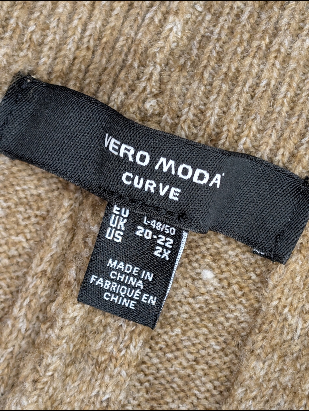 Ribbed Knit Flared Pants in Camel - Picture 6 of 14